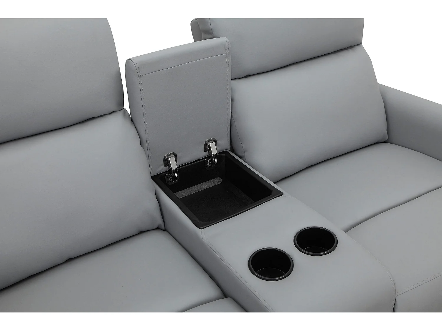 Dacoulas|Fauteuil relax double gris clair