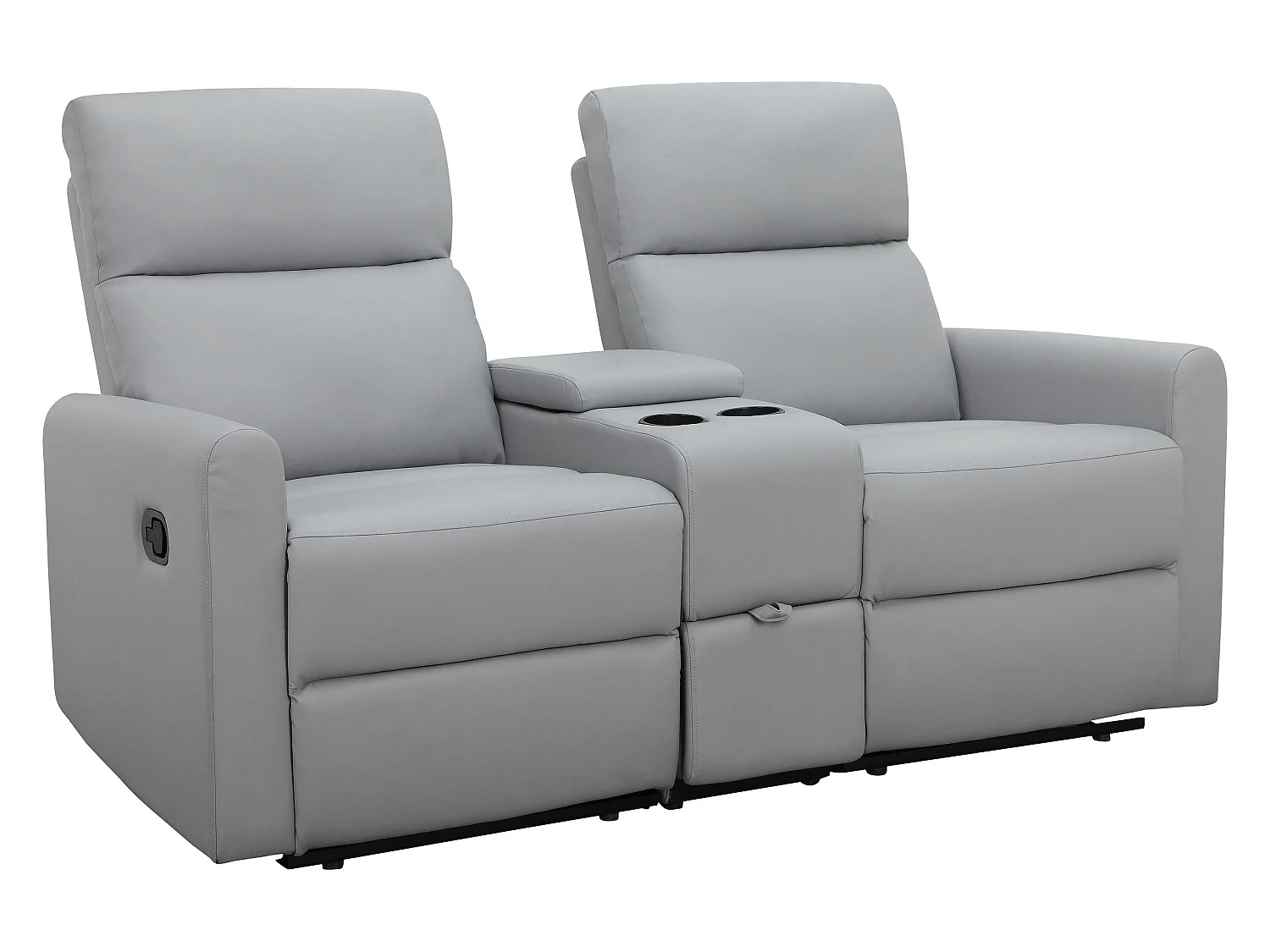 Dacoulas|Fauteuil relax double gris clair