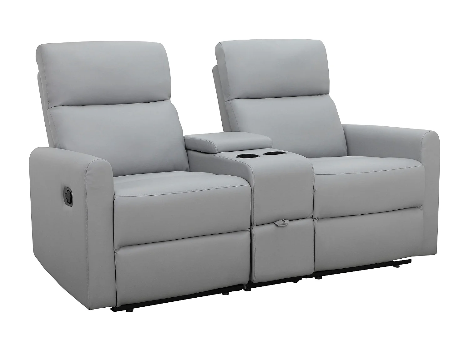 Dacoulas|Fauteuil relax double gris clair