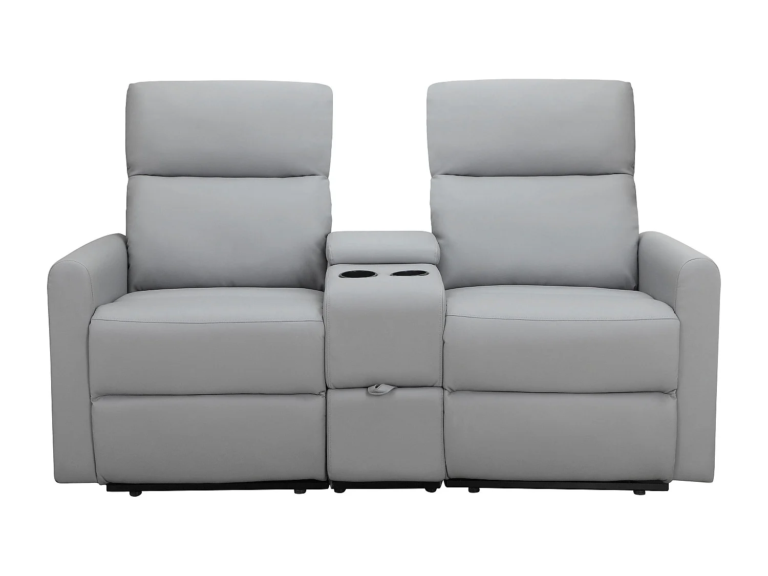Dacoulas|Fauteuil relax double gris clair