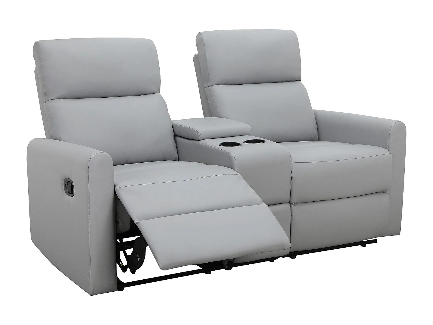 Dacoulas|Fauteuil relax double gris clair