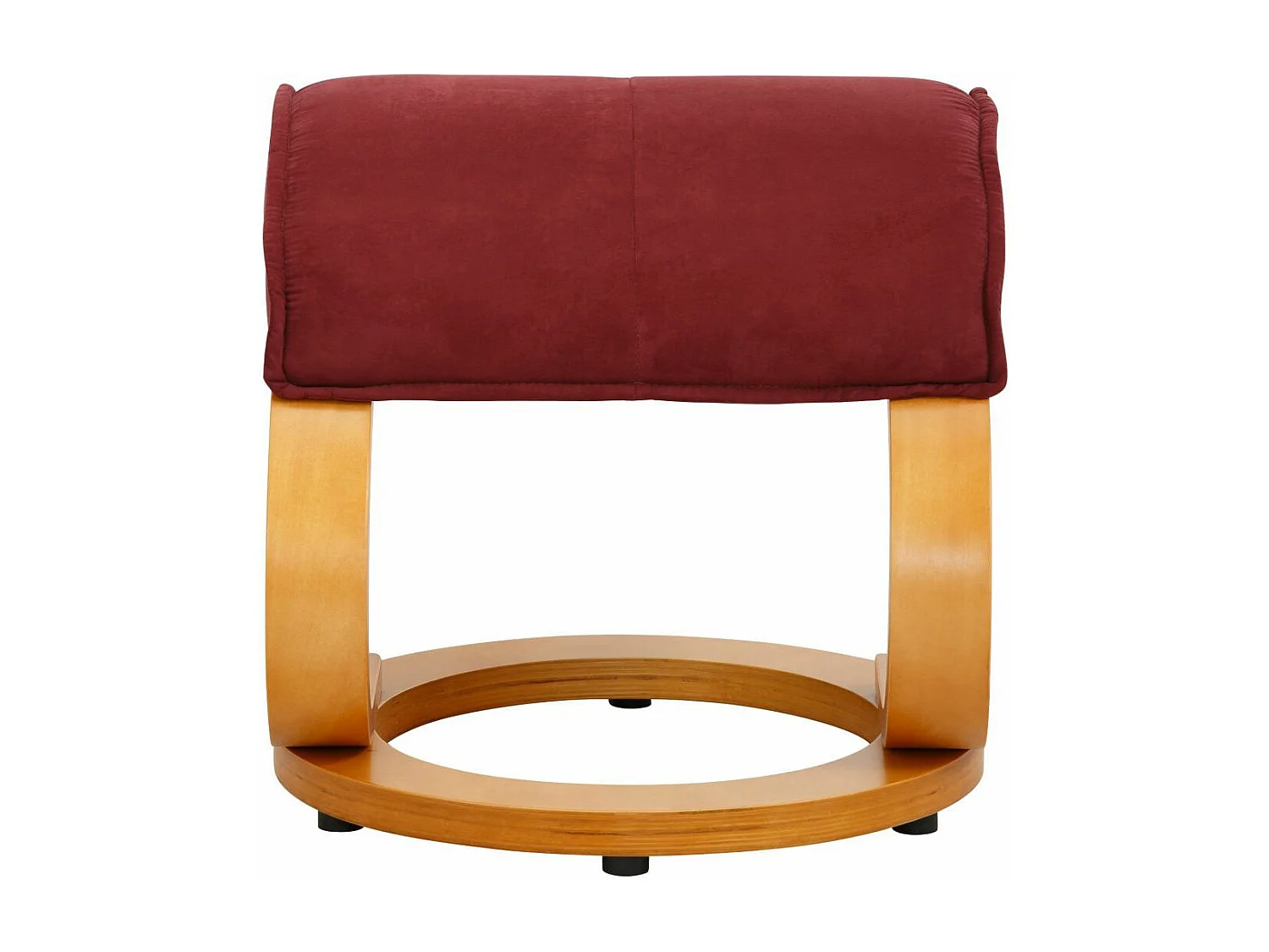 PARIS Relaxfauteuil + Kruk rood