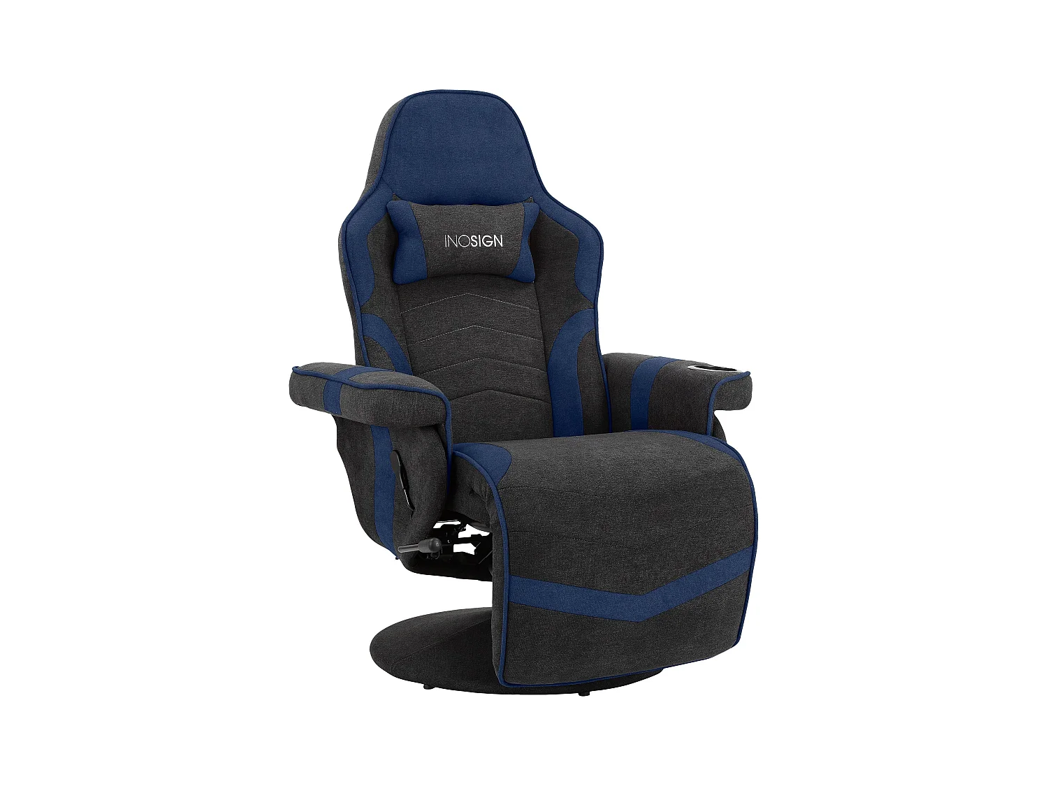 Gamer Relaxfauteuil Manuel Blauw Stof