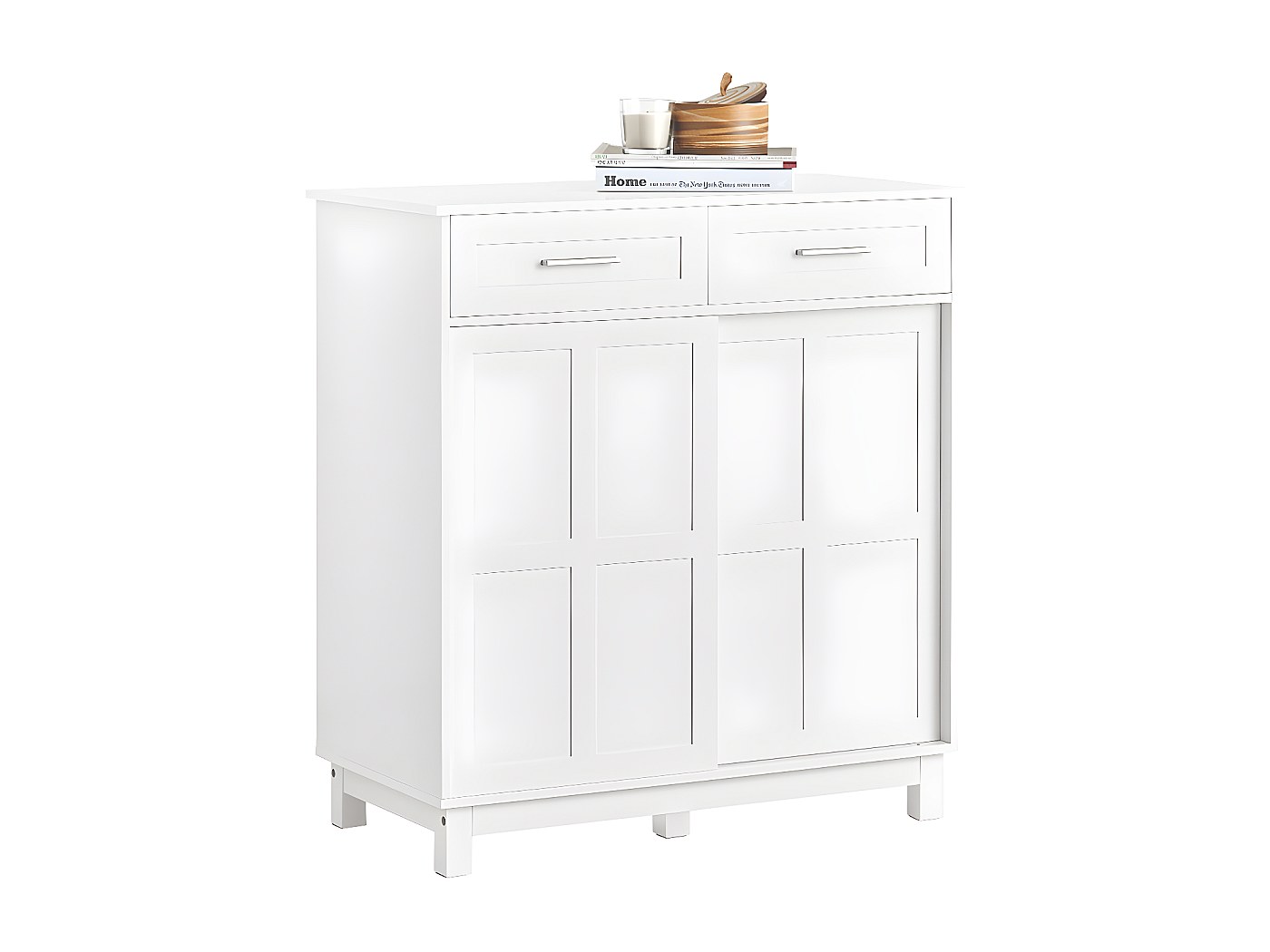 SoBuy FSB84-W Meuble de Rangement Meuble d’entrée Meuble à Chaussures