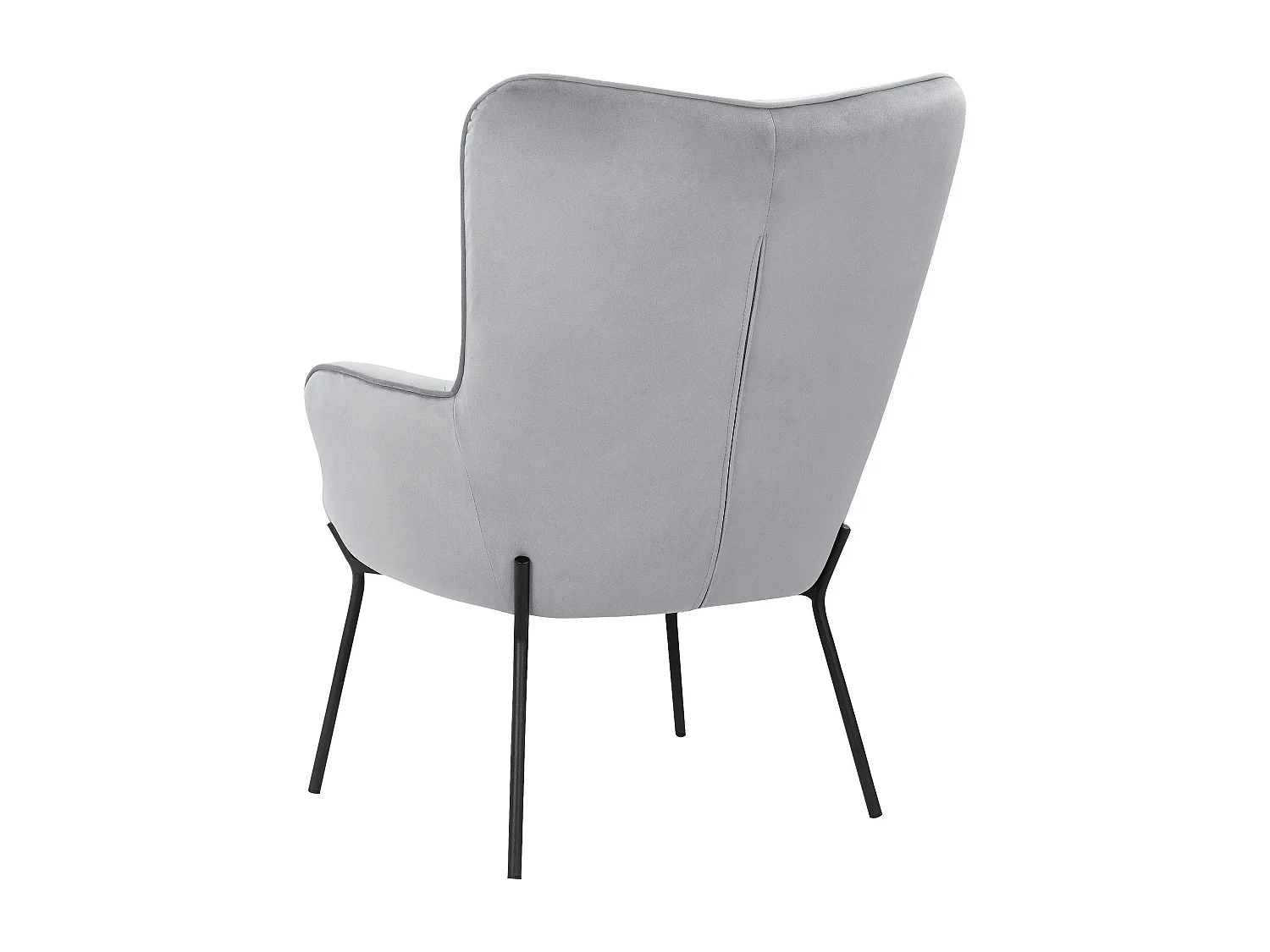Boris|Fauteuil en tissu gris clair