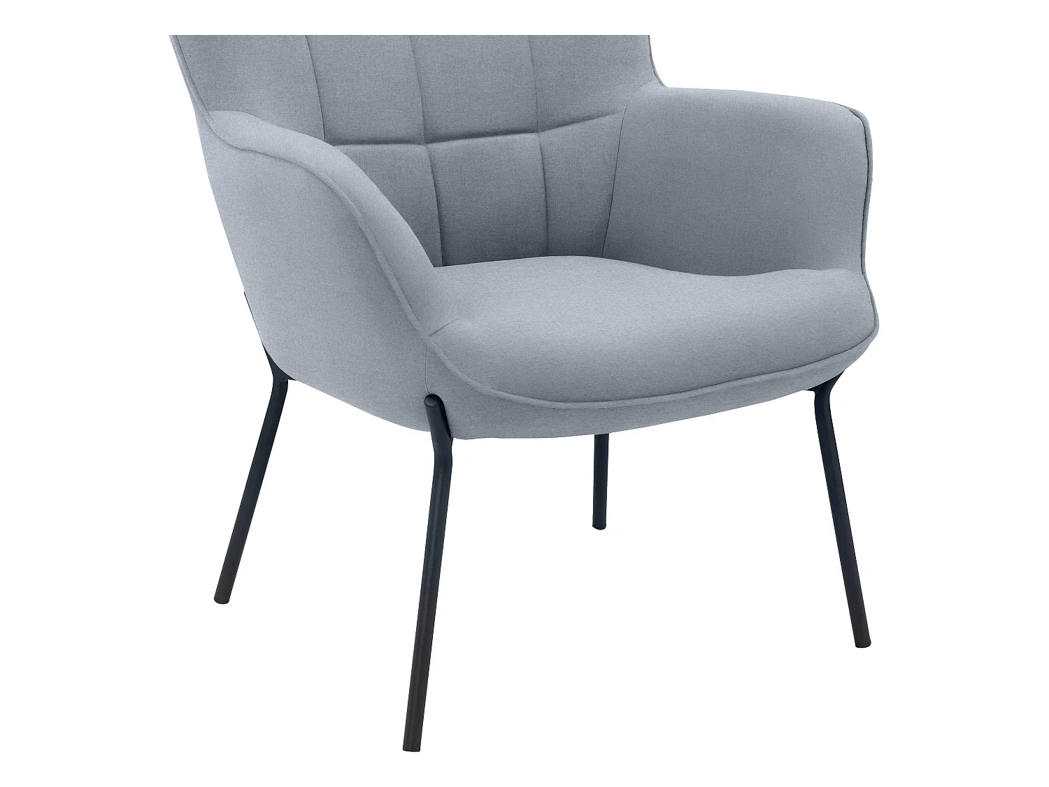 Boris | Poltrona Flavio Cinza Claro