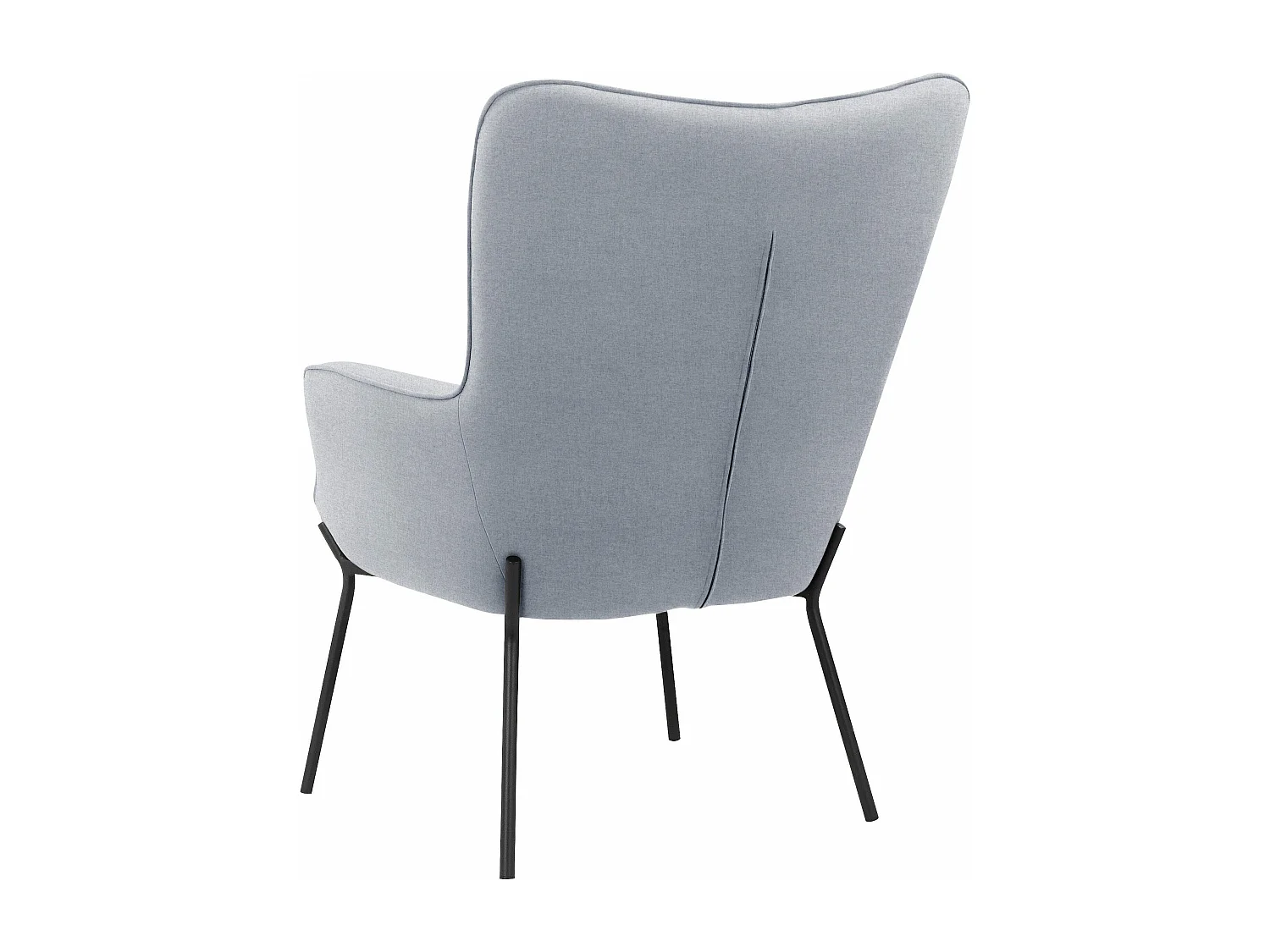 Boris|Fauteuil en tissu gris clair