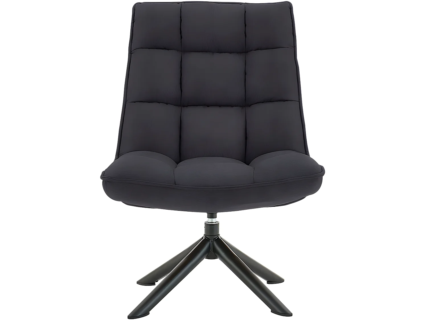 Nelly | Chaise longue en microfibre antracite