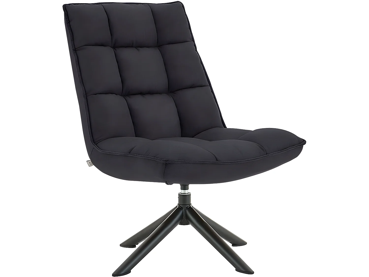 Nelly | Chaise longue en microfibre antracite