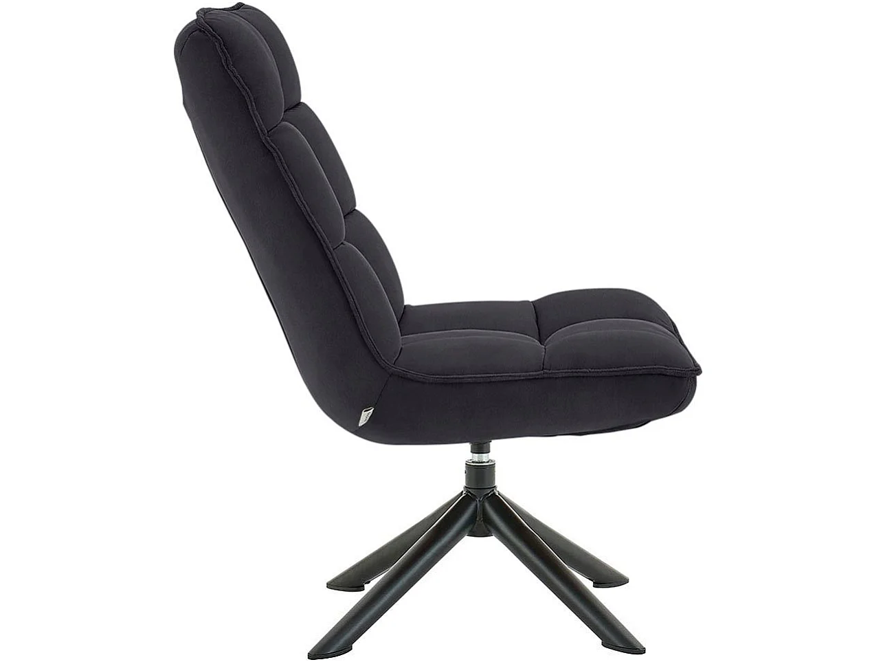 Nelly | Chaise longue en microfibre antracite