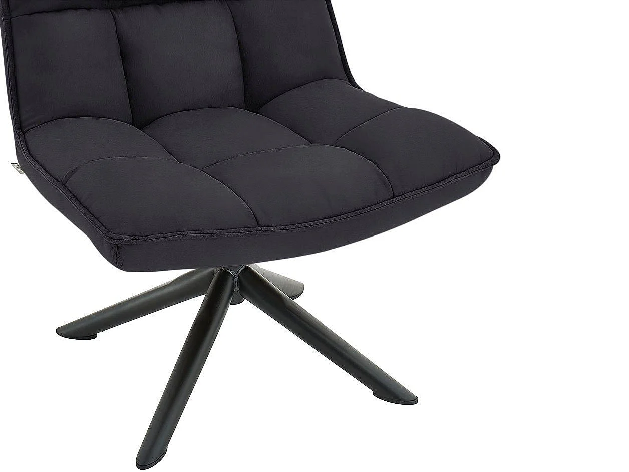 Nelly | Chaise longue en microfibre antracite