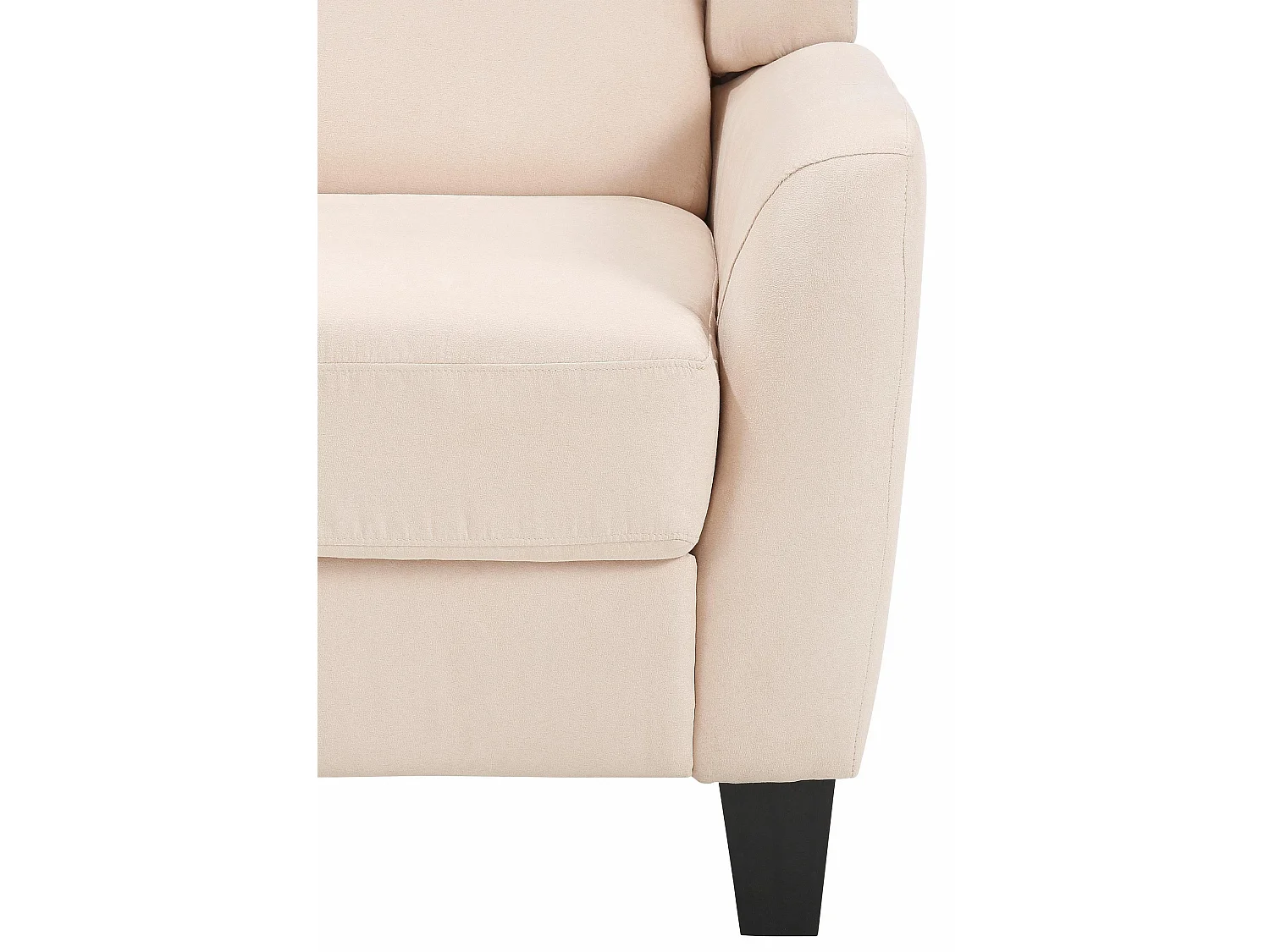 Alessa|Fauteuil Crème Microfibre