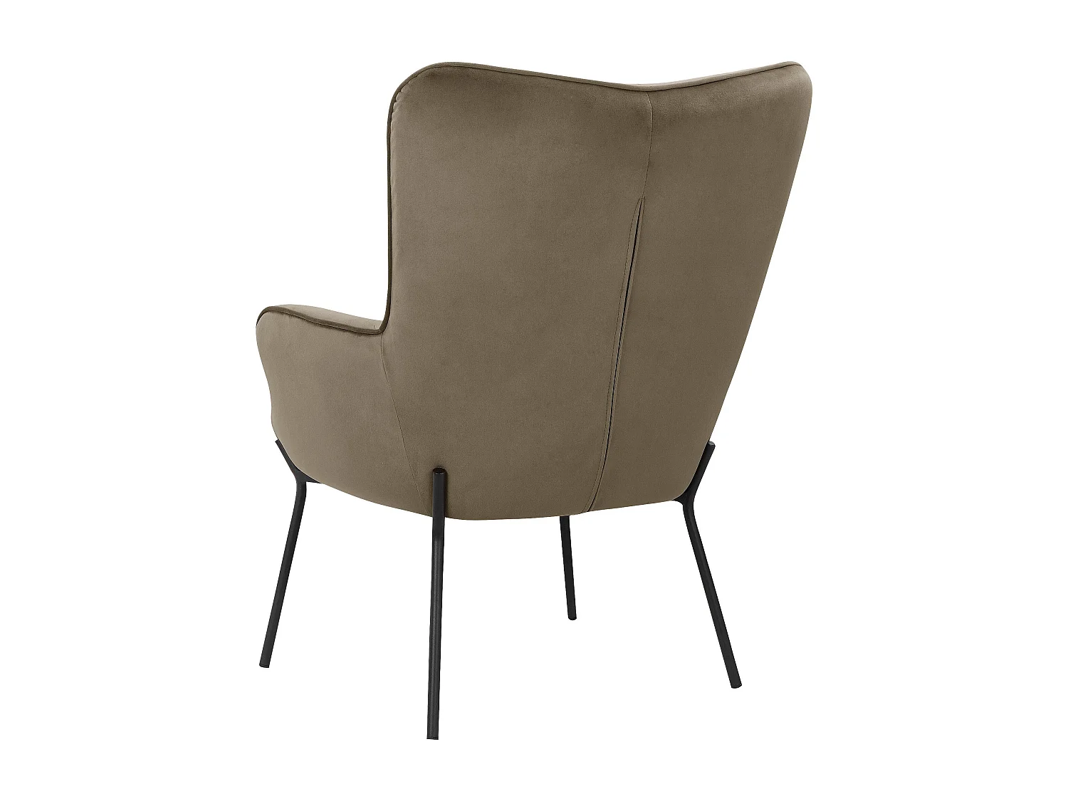 Boris|Fauteuil en tissu mocca
