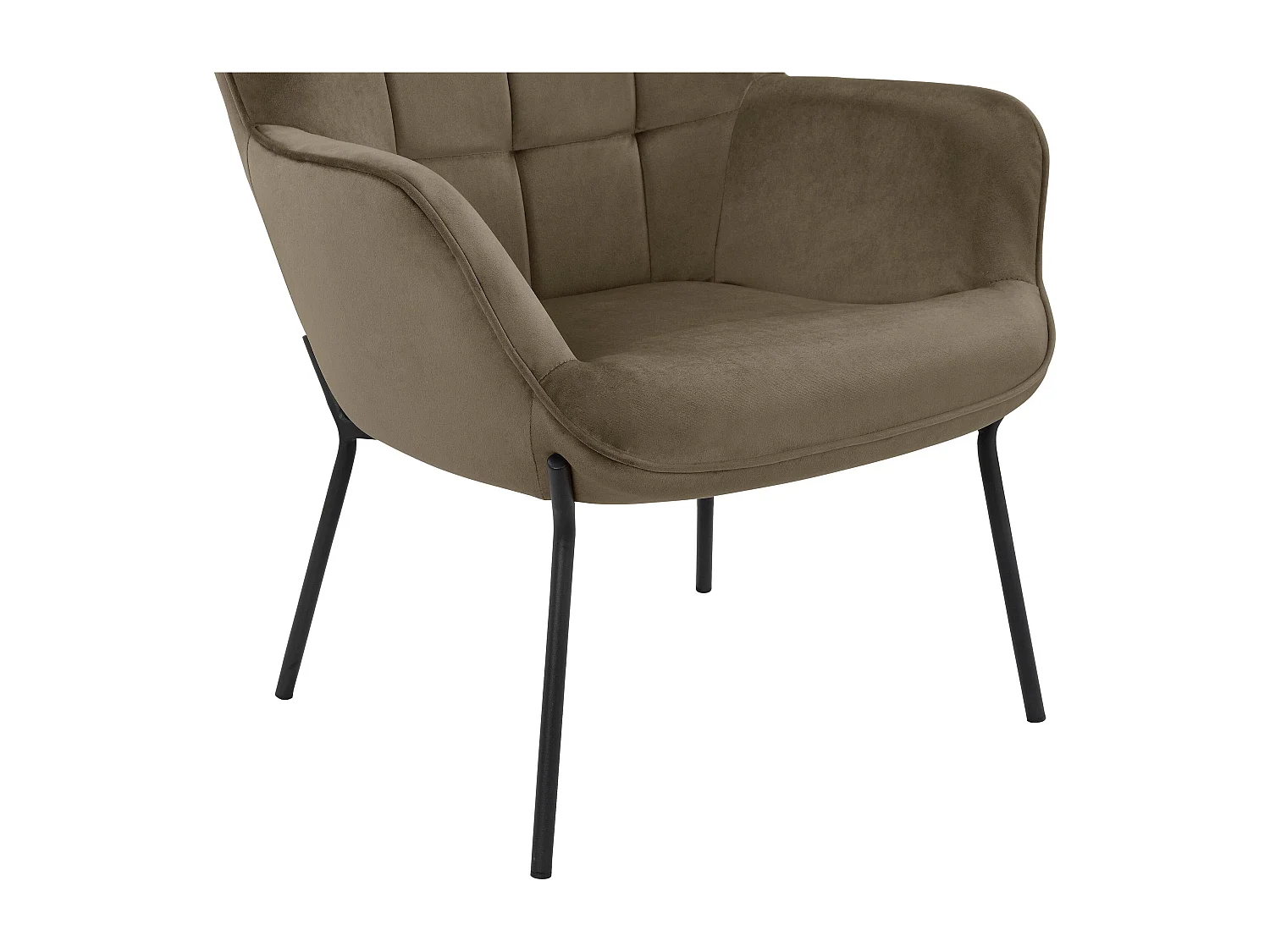 Boris|Fauteuil en tissu mocca