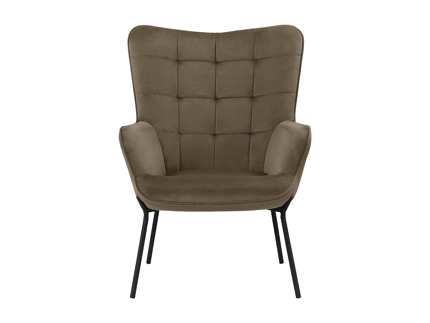 Boris|Fauteuil en tissu mocca