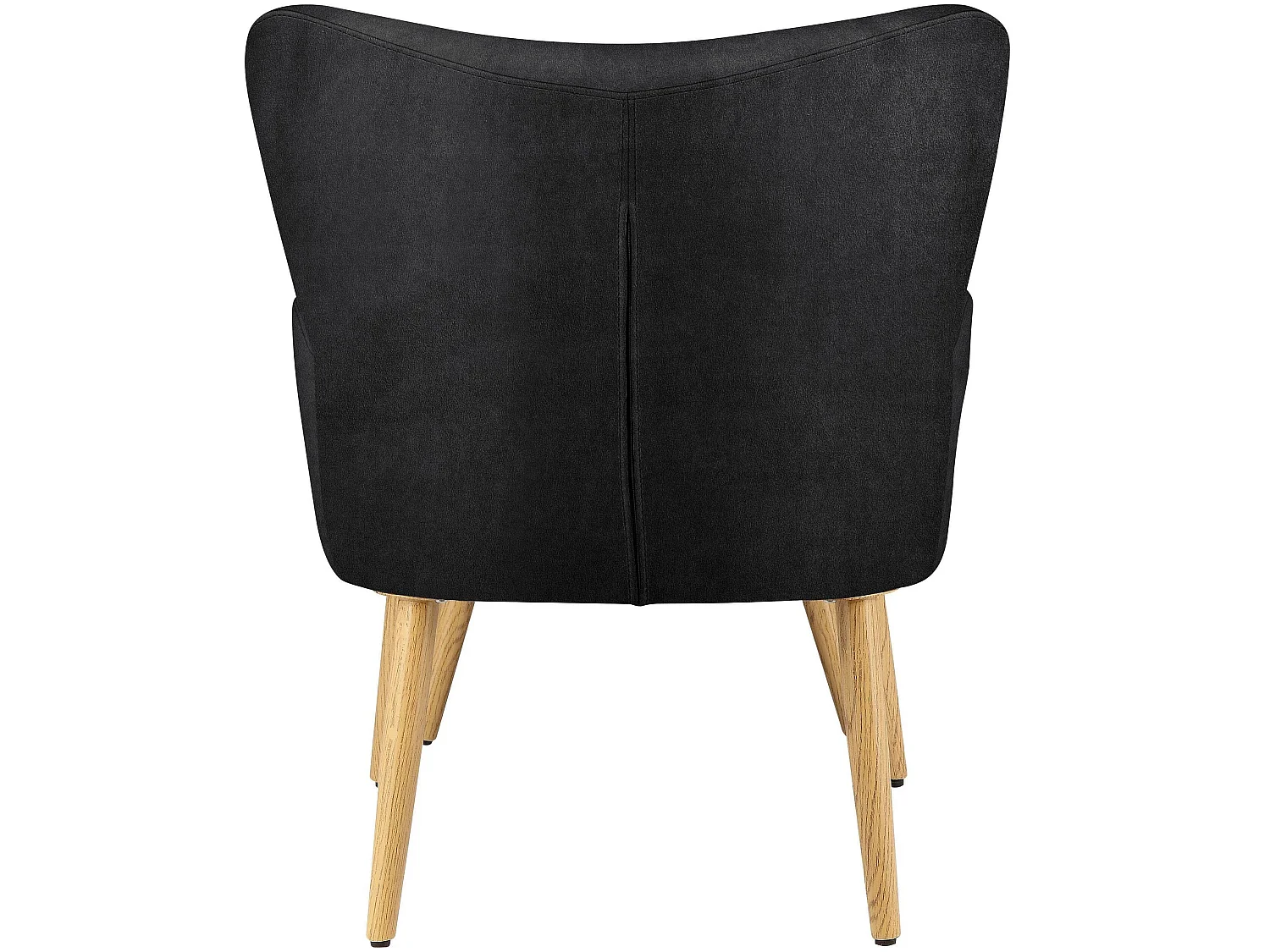 Poltrona Coco in microfibra nera