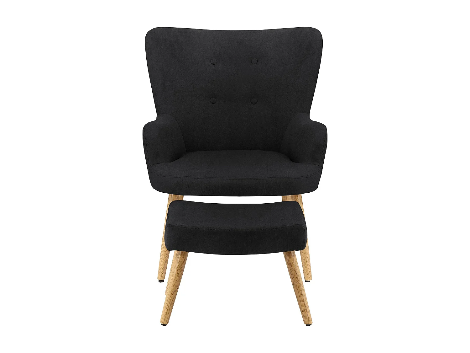 Coco Arm Chair Zwart Microfiber