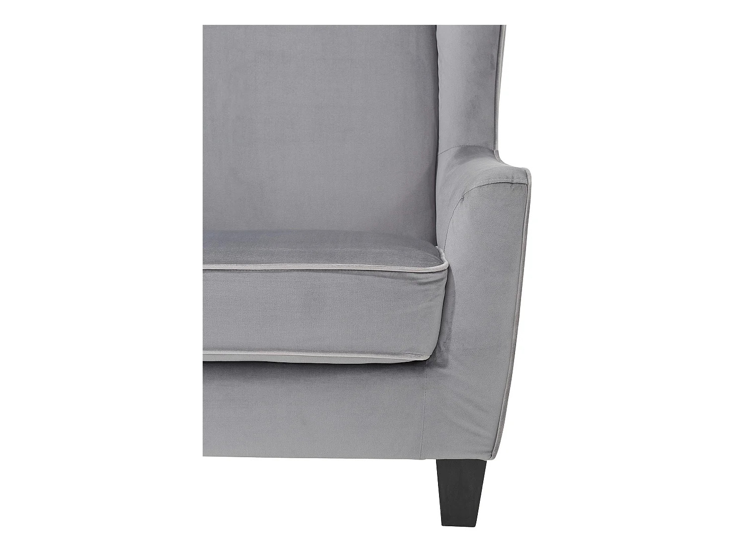 Paprika Armstoel+Kruk Grijs Vel Lichtgrijs