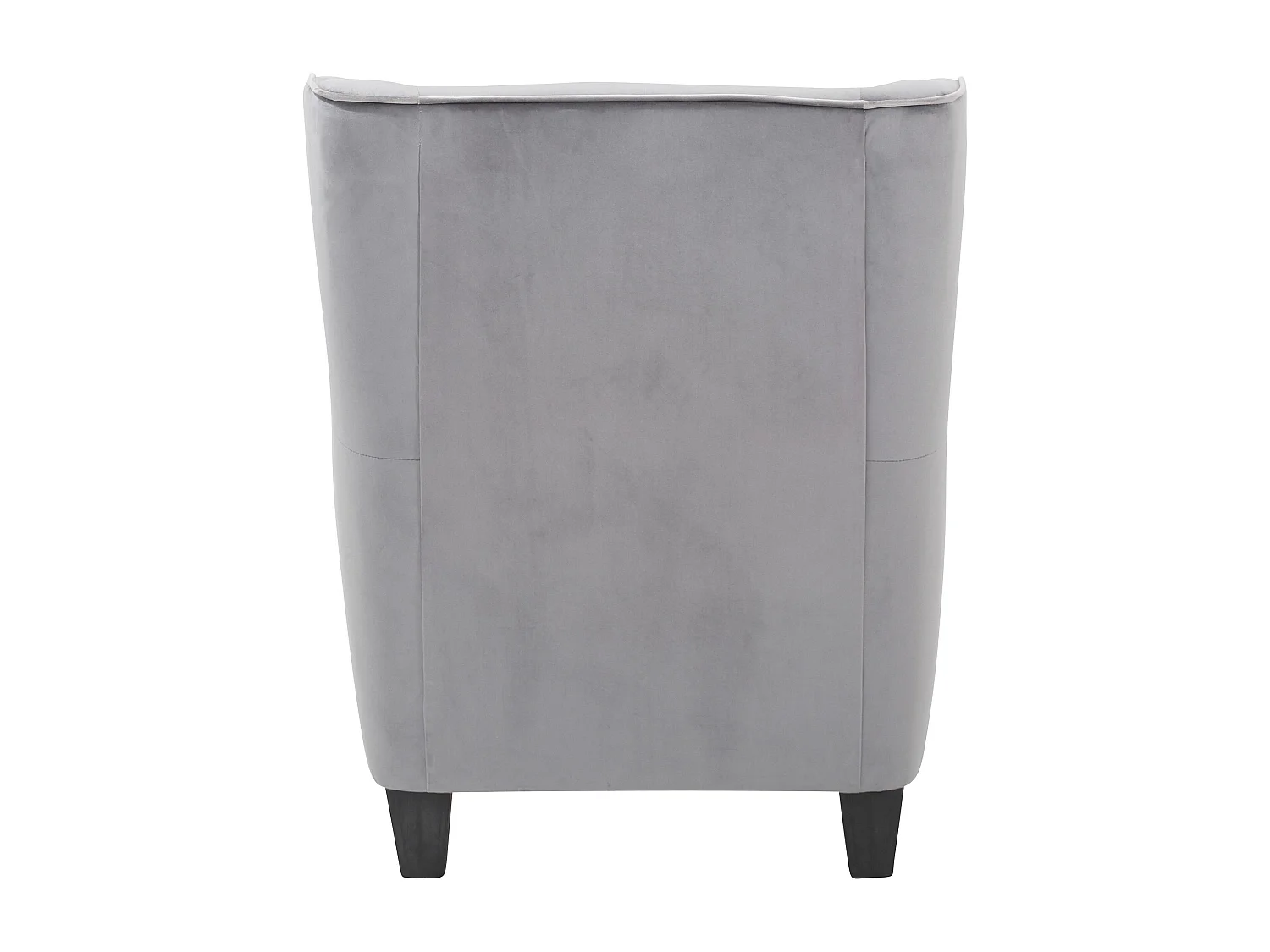 Paprika|Fauteuil + Tabouret Velours Gris Gris clair