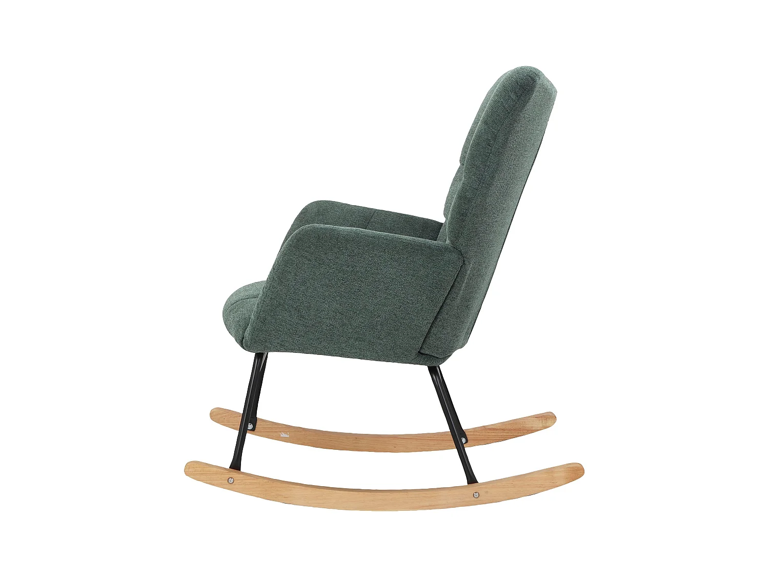 Elza Schommelstoel Groene Belfast stof