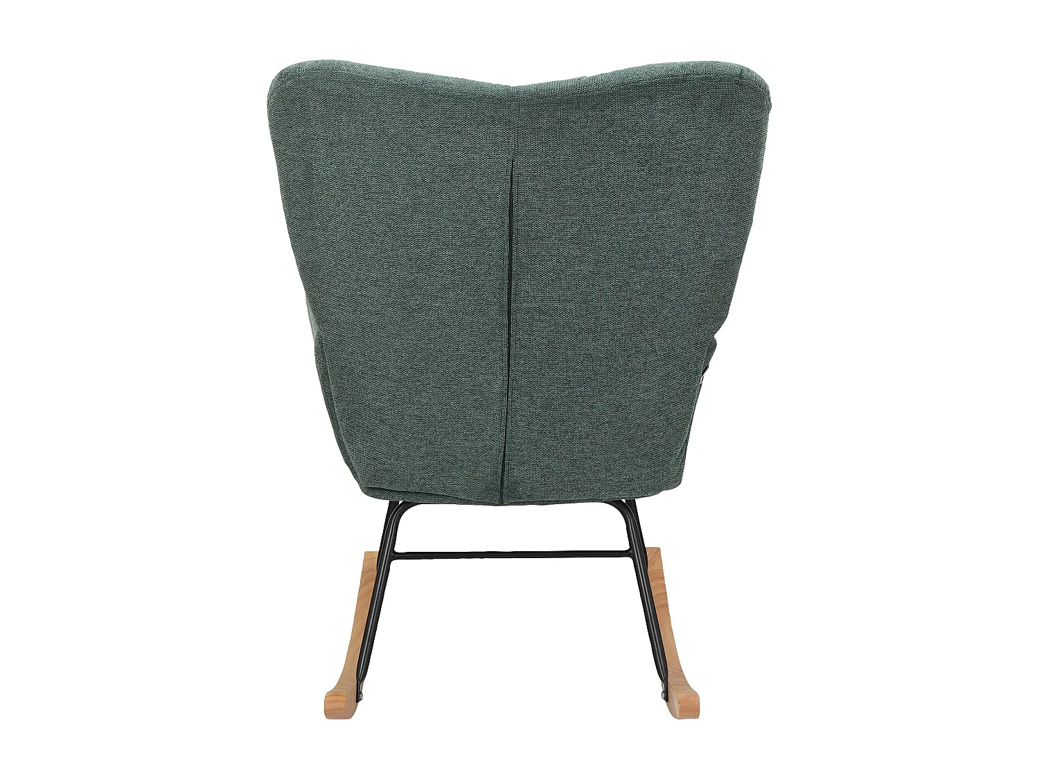 Elza|Fauteuil à bascule tissu vert