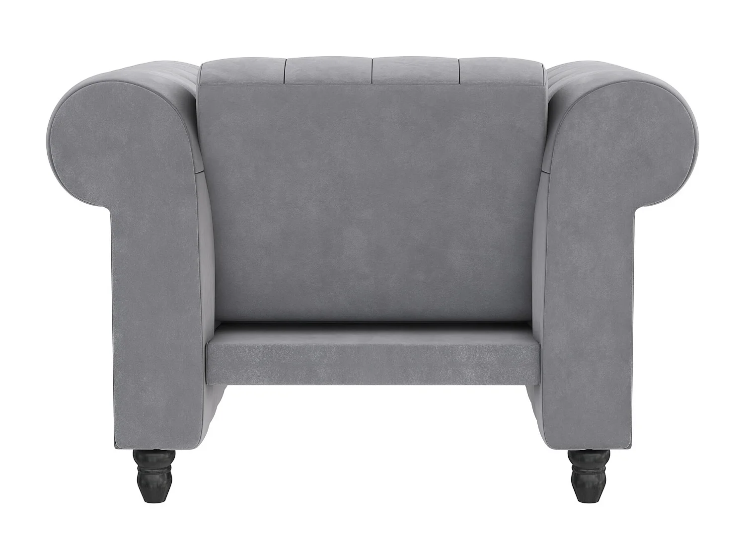 Felix|Fauteuil en velours gris clair