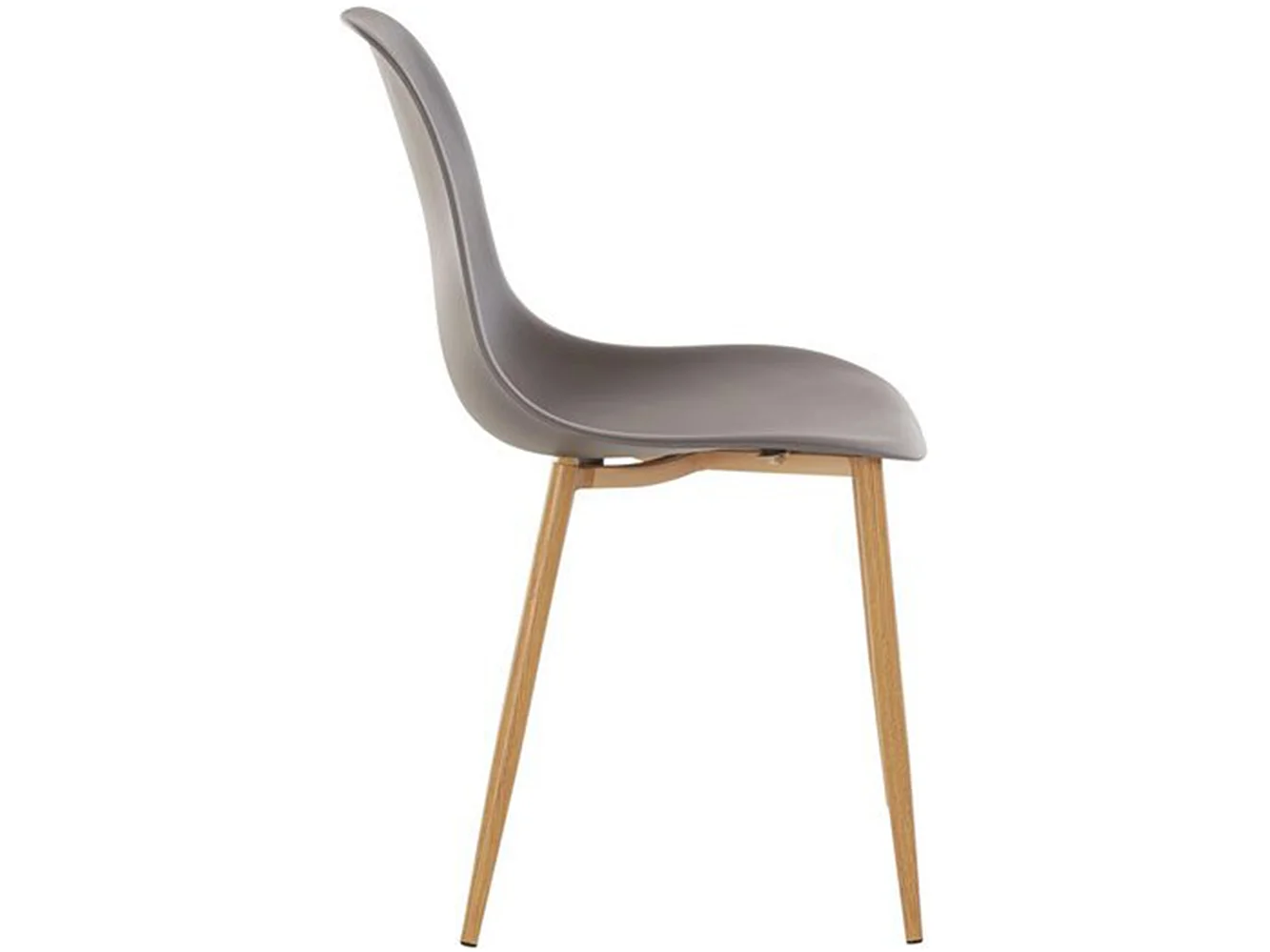 Miller Stuhl 2er-Pack Anthrazit PlastOak