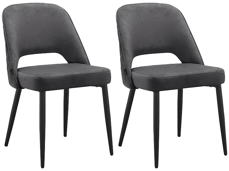 Eetkamerstoel 2 PK Antraciet