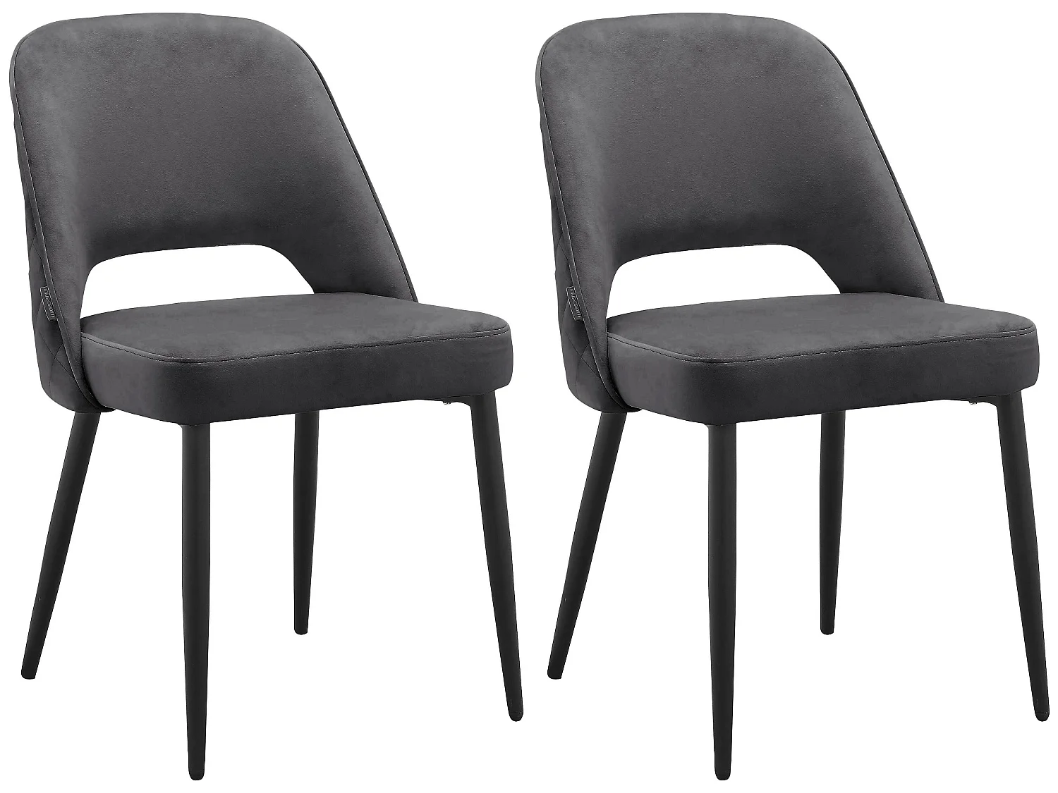 Eetkamerstoel 2 PK Antraciet