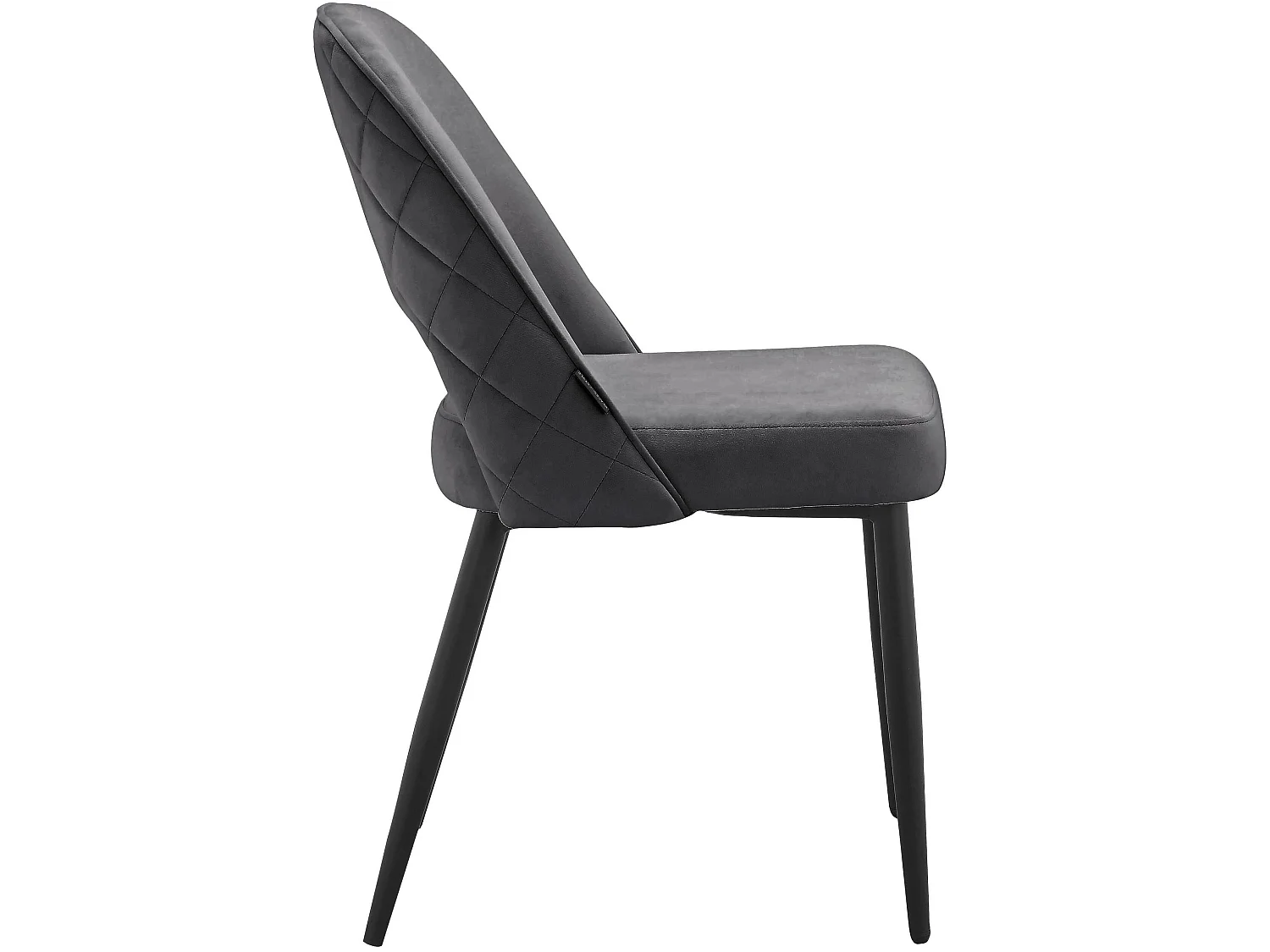 Kyoto | Chaise de salle à manger 2 Pack Anthracite