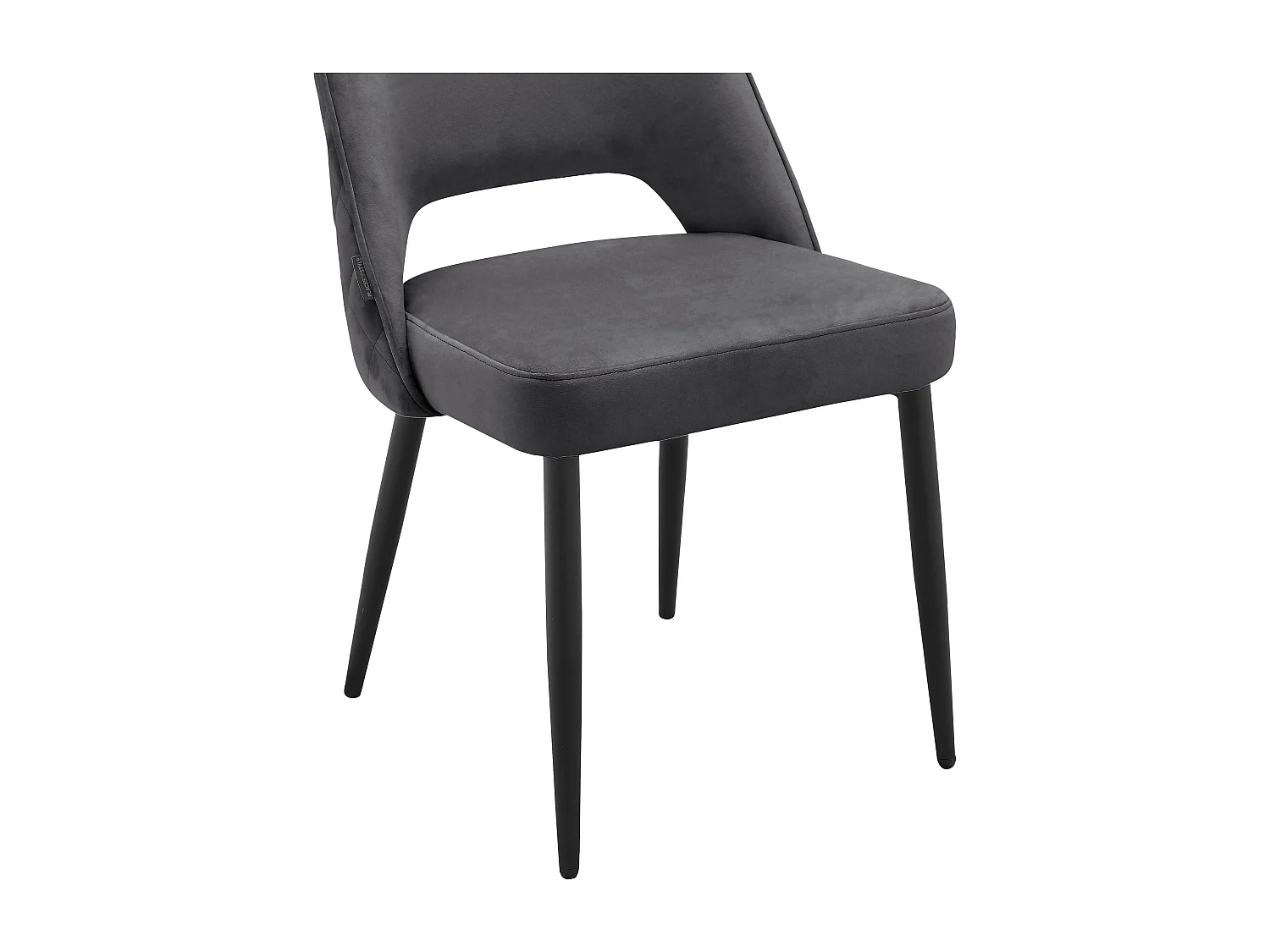 Kyoto | Chaise de salle à manger 2 Pack Anthracite