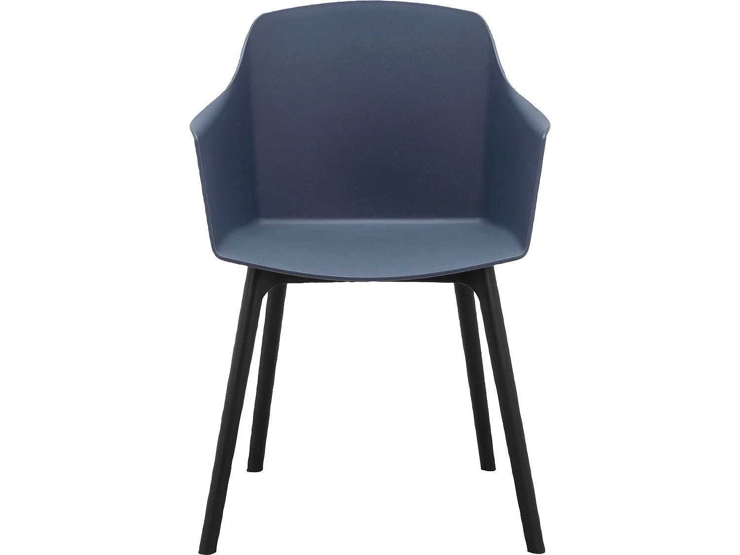 Conjunto de 2 cadeiras de jantar Edita em cromado preto