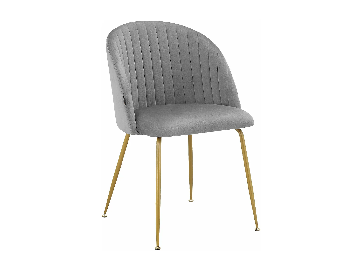 Thalia|Lot de 2 chaises de salle à manger en velours gris