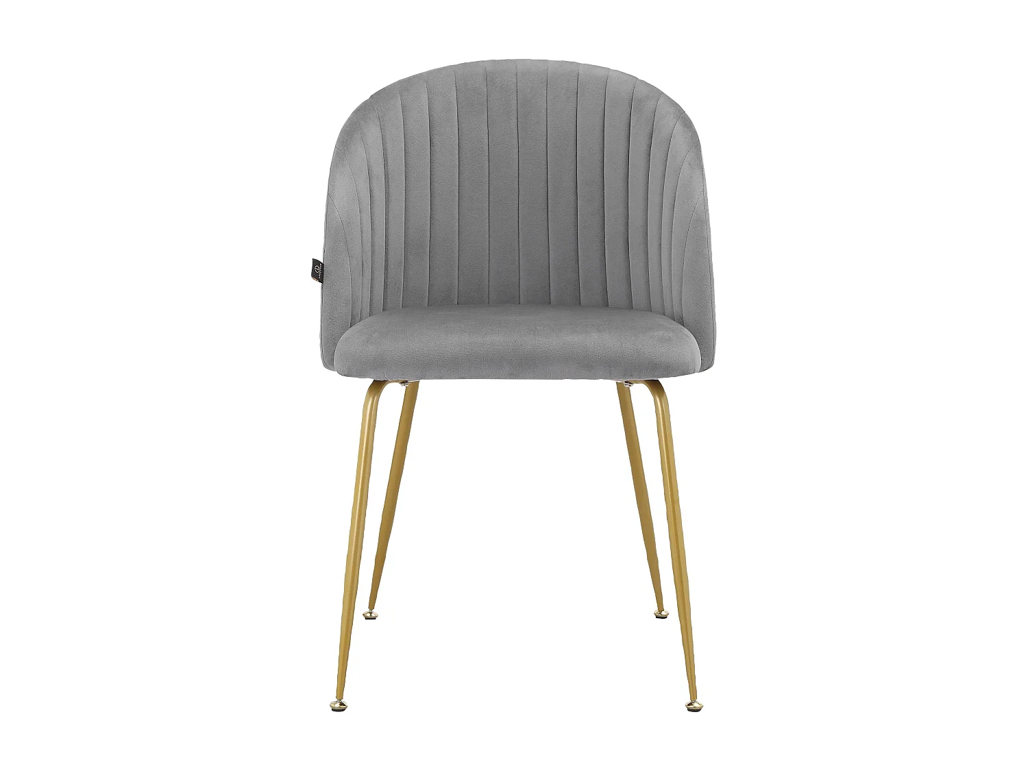 Thalia|Lot de 2 chaises de salle à manger en velours gris