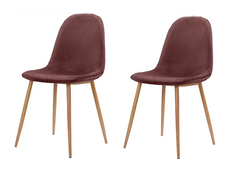 Sedia Monza gambe rovere 2pz Rose