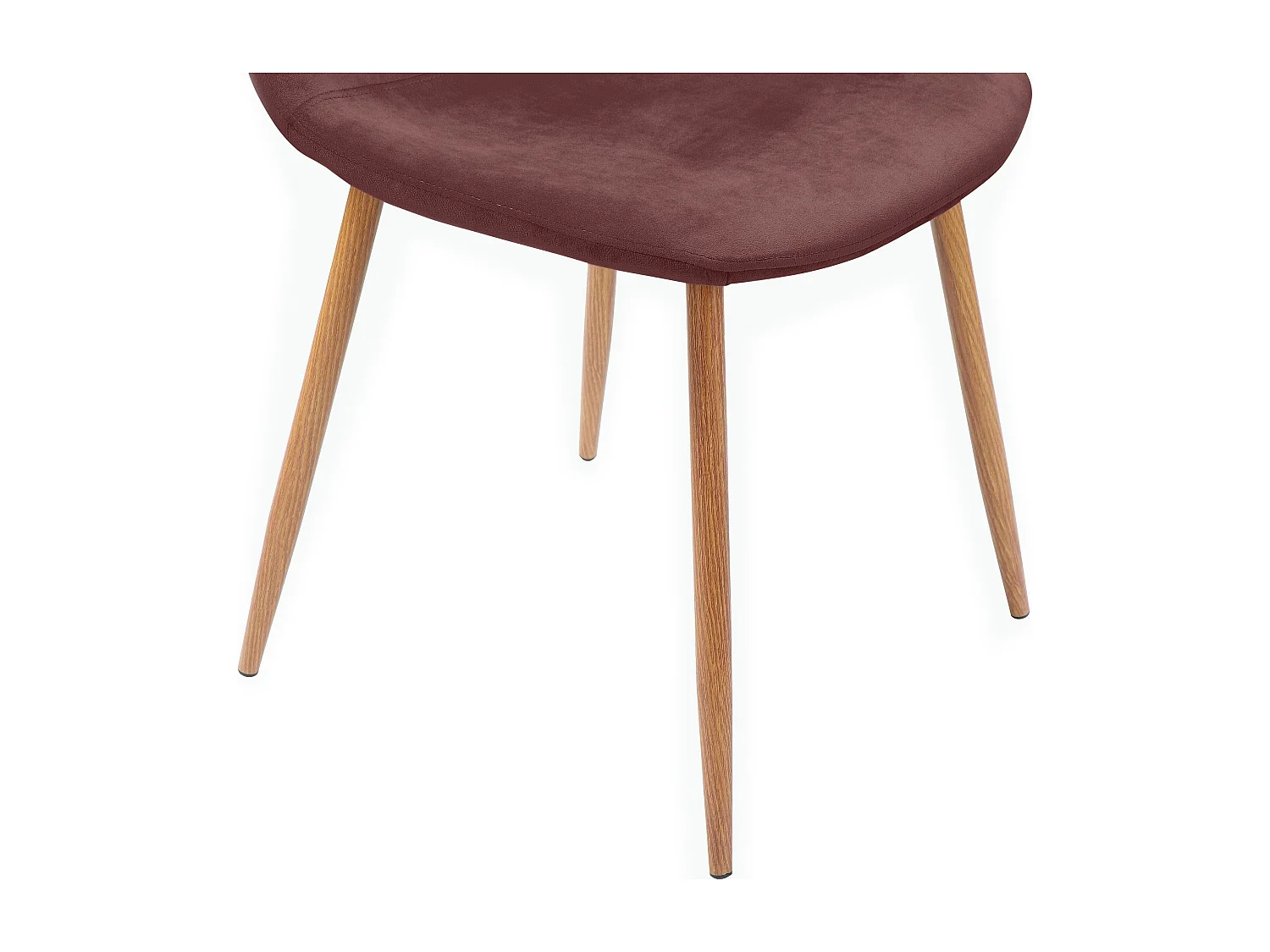 Monza|Lot de 2 chaises de salle à manger en velours rose