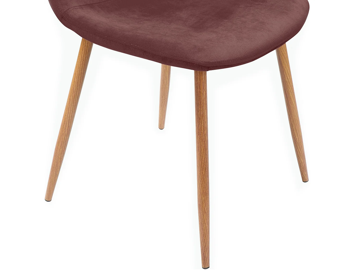 Monza|Lot de 2 chaises de salle à manger en velours rose