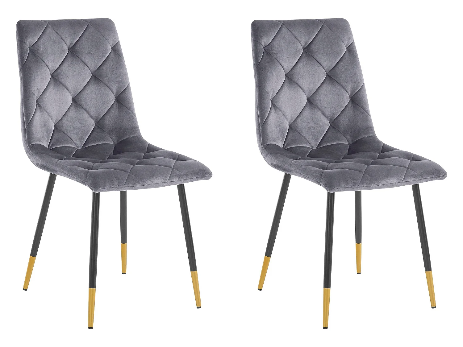 Eva | Chaise 2 Pack Metal Anthracite