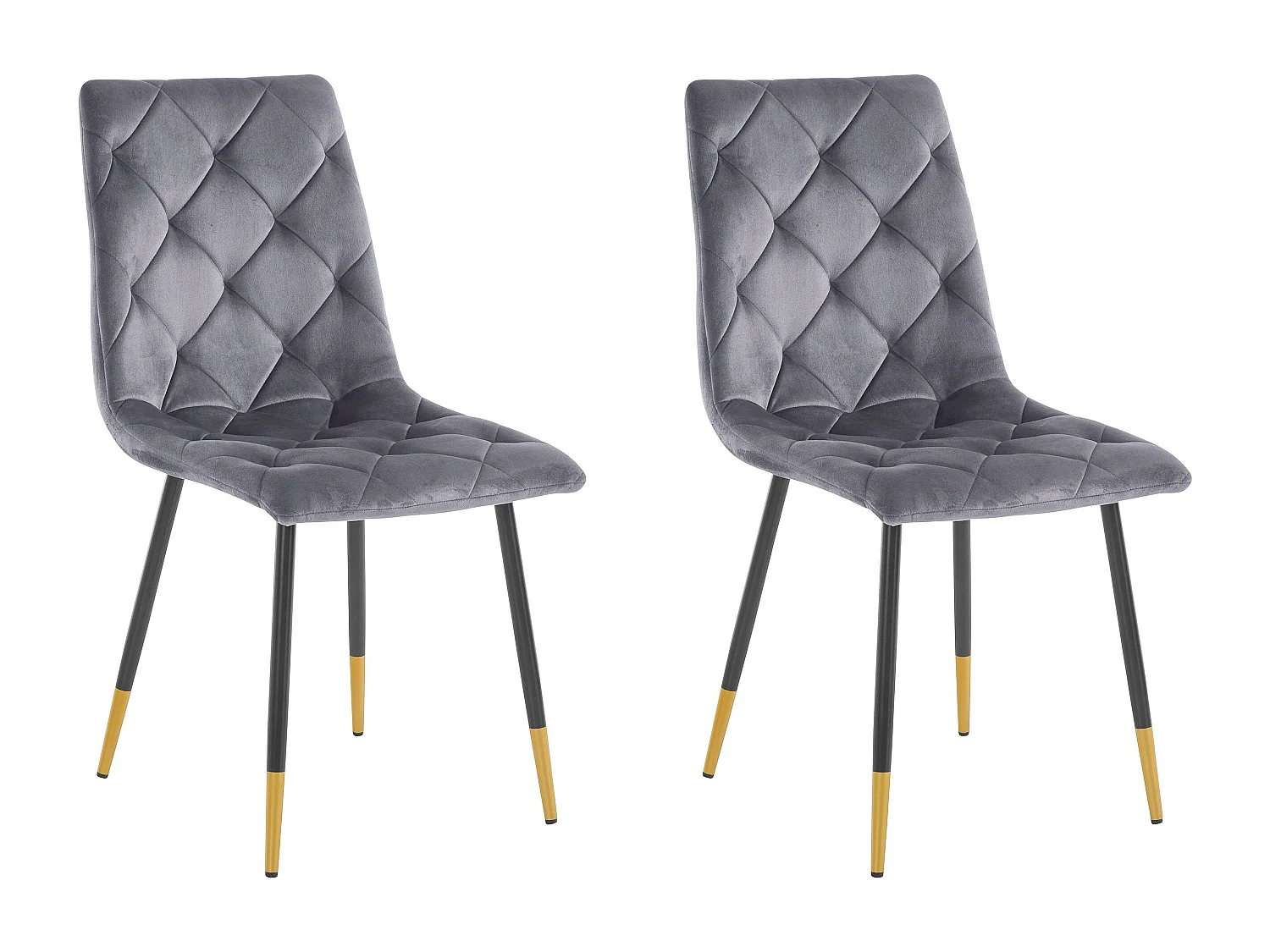 Eva | Chaise 2 Pack Metal Anthracite