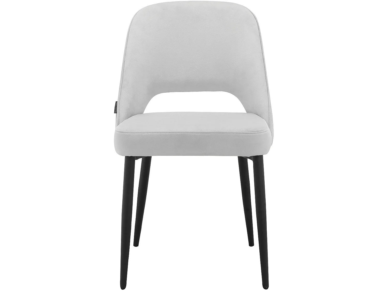 Kyoto|Lot de 2 chaises de salle à manger en velours gris