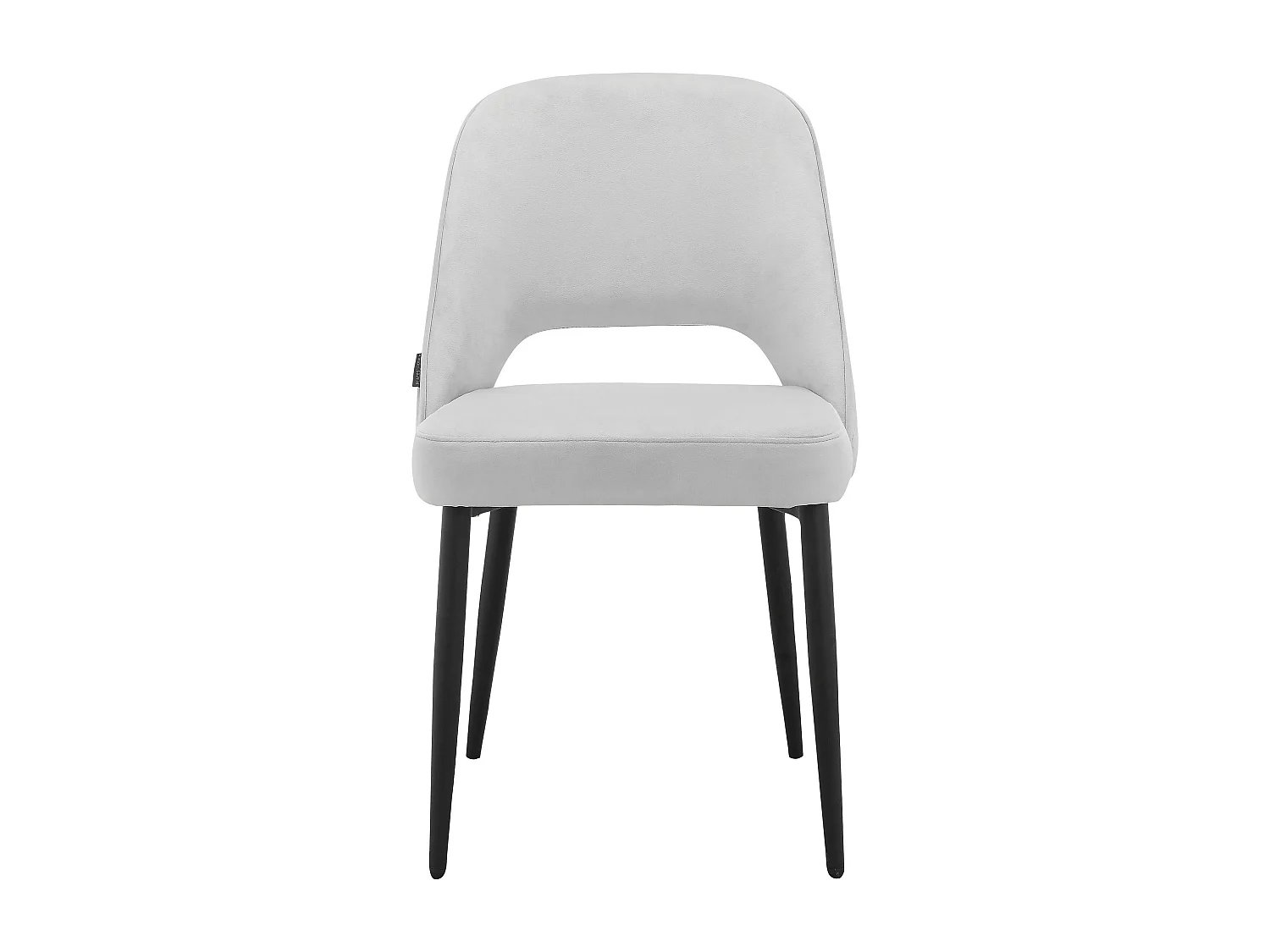 Kyoto|Lot de 2 chaises de salle à manger en velours gris