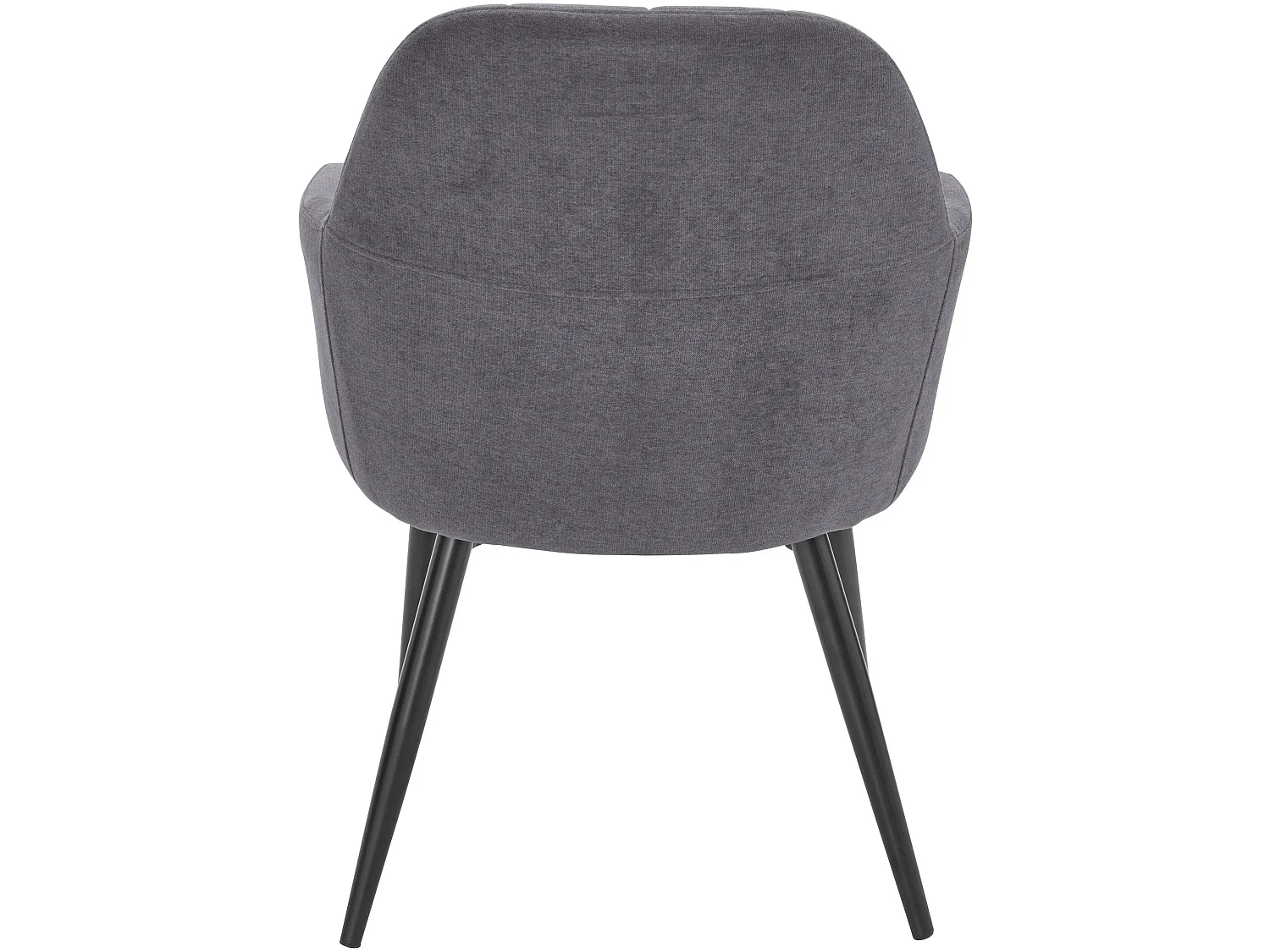 Ensemble de 2 chaises Mara confortables en tissu et velours gris