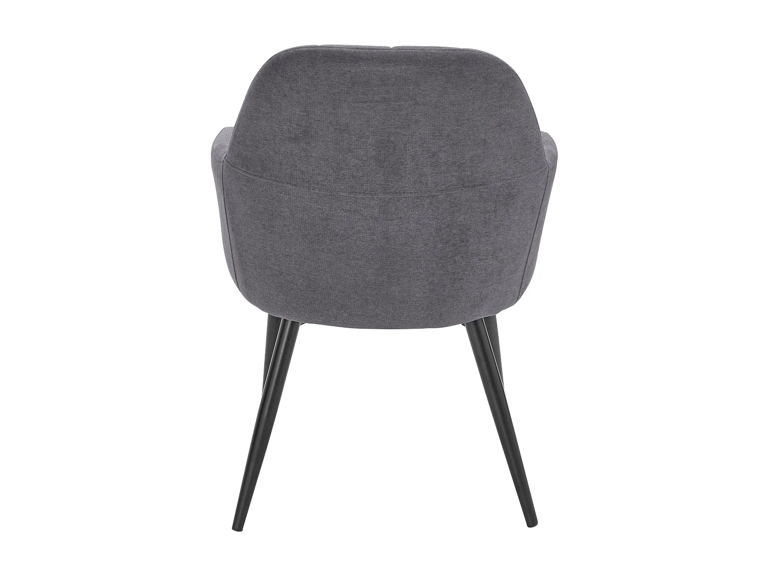 Ensemble de 2 chaises Mara confortables en tissu et velours gris