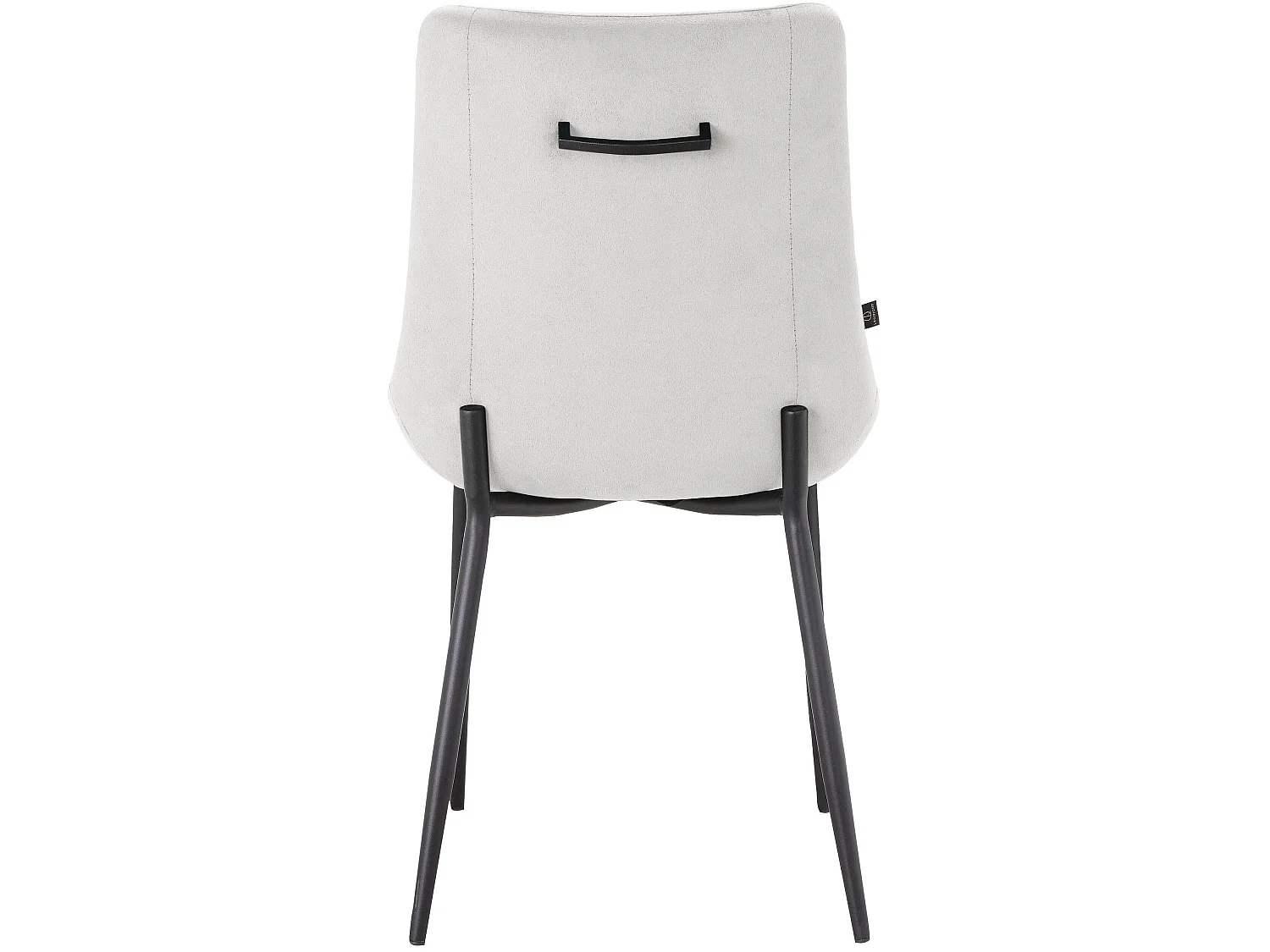 Alzira|Chaise de salle à manger 2 Pack en velours Gris clair