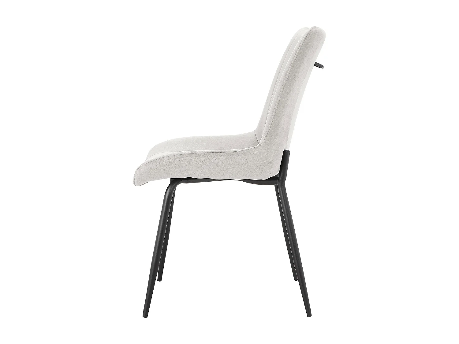 Alzira|Chaise de salle à manger 2 Pack en velours Gris clair