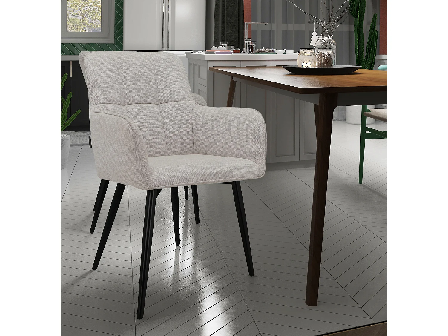 Zaria2 Armstoel 2st Creme