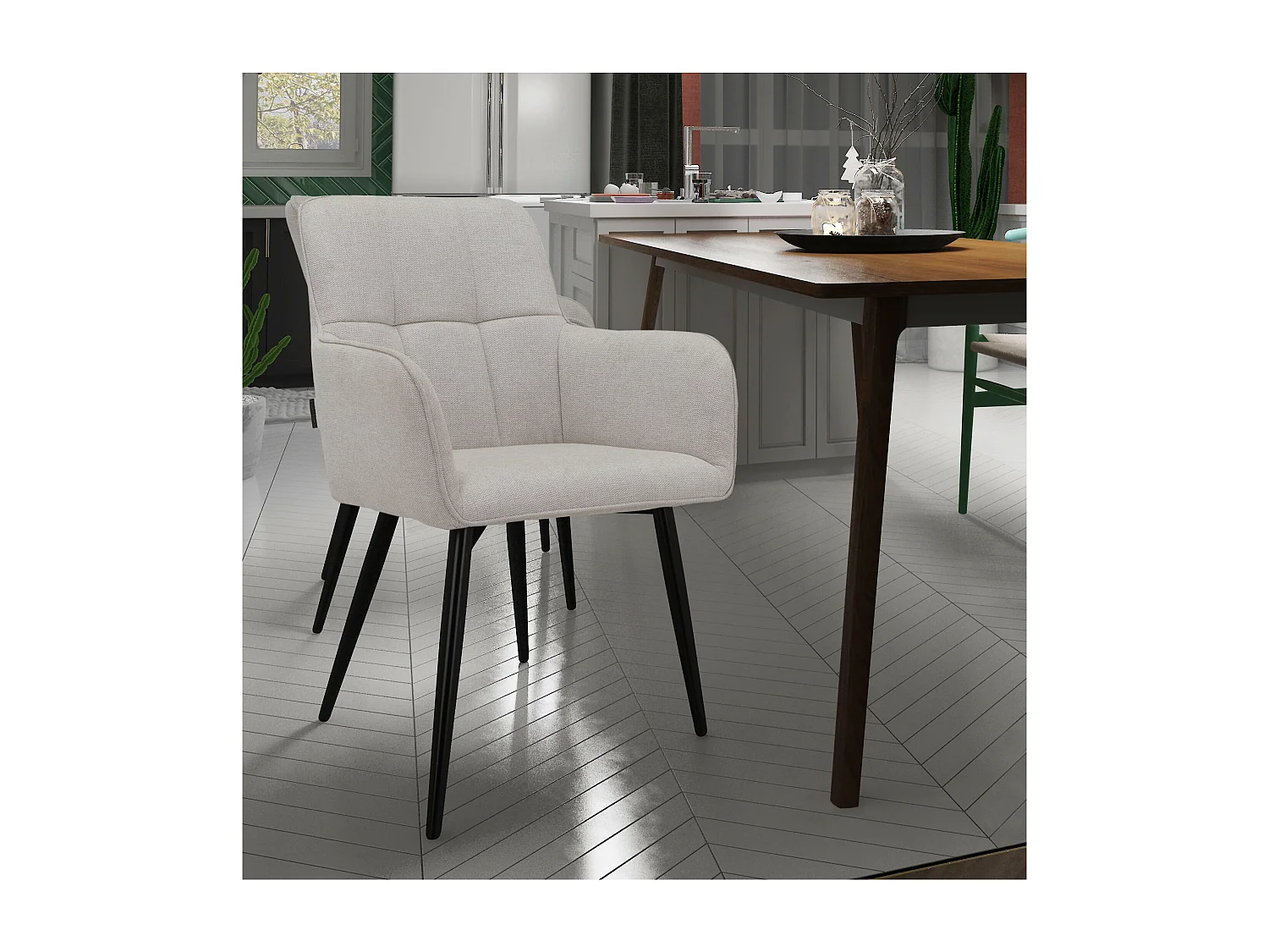 Zaria2 Armstoel 2st Creme