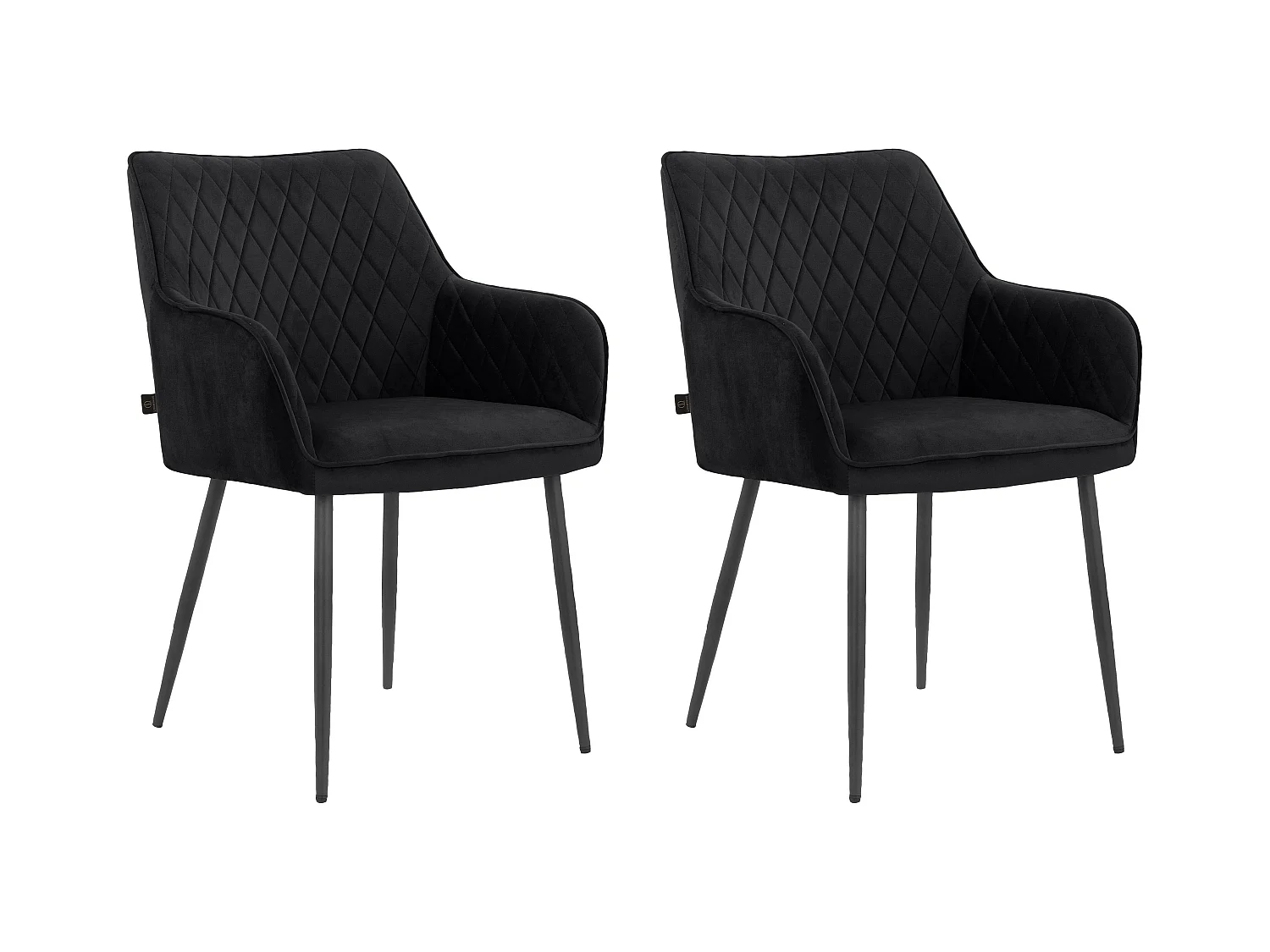 Elvira|Fauteuil 2 PK Noir