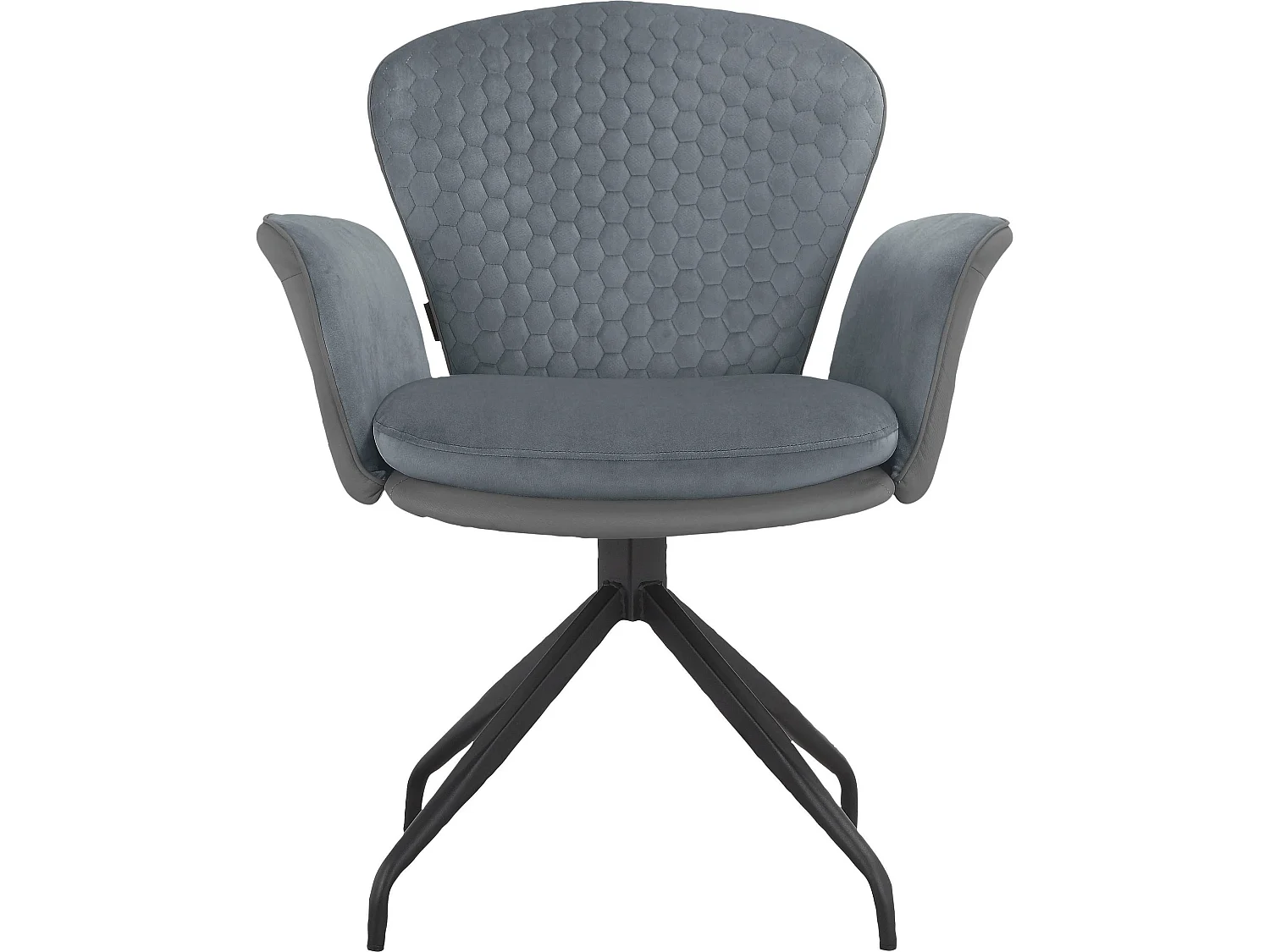 Juego de 2 sillas de comedor Lucia antracita