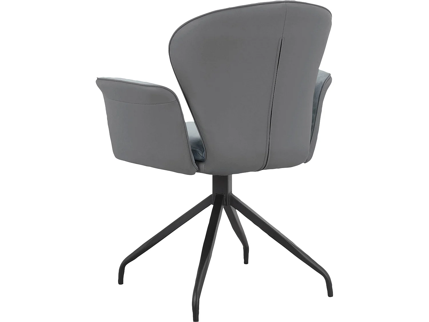 Juego de 2 sillas de comedor Lucia antracita